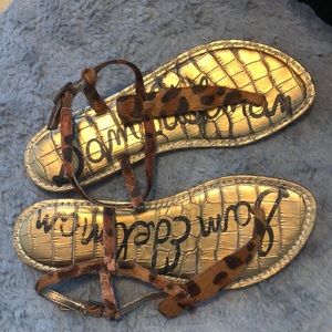Sam Edelman cheetah sandals - size 6.5